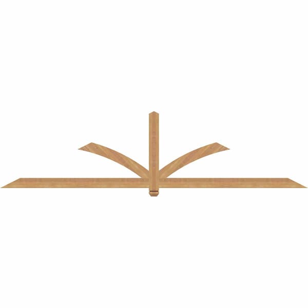 Ekena Millwork Redmond Smooth Timber Gable Bracket, Western Red Cedar, 108"W x 27"H x 1 1/2"D x 3 1/2"F, 6/12 Pitch GBW108X27X0204RED00SWR - main